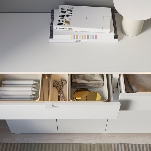 IKEA VIHALS Sideboard White 55 1/8x18 1/2x29 1/2 "