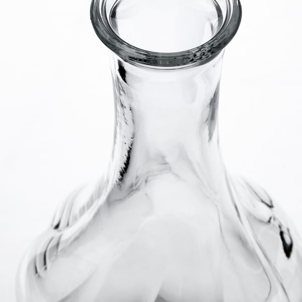 IKEA VILJESTARK Vase Clear Glass 6 ¾ "