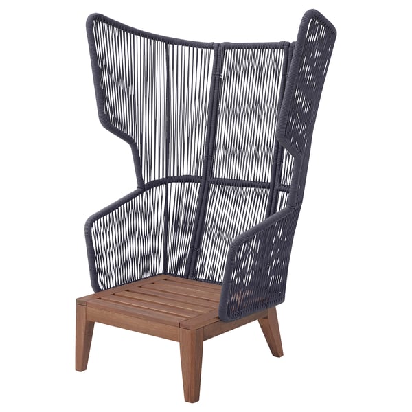 IKEA VINGSÖN Wing chair in/outdoor gray