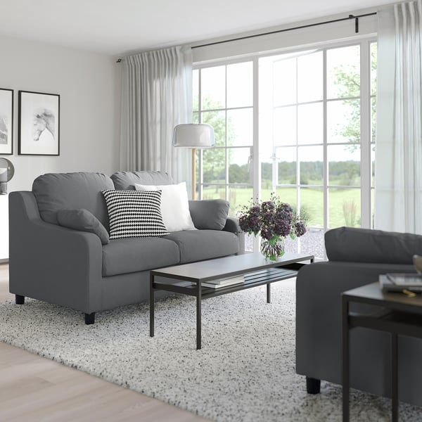 IKEA VINLIDEN Loveseat Hakebo Dark Gray