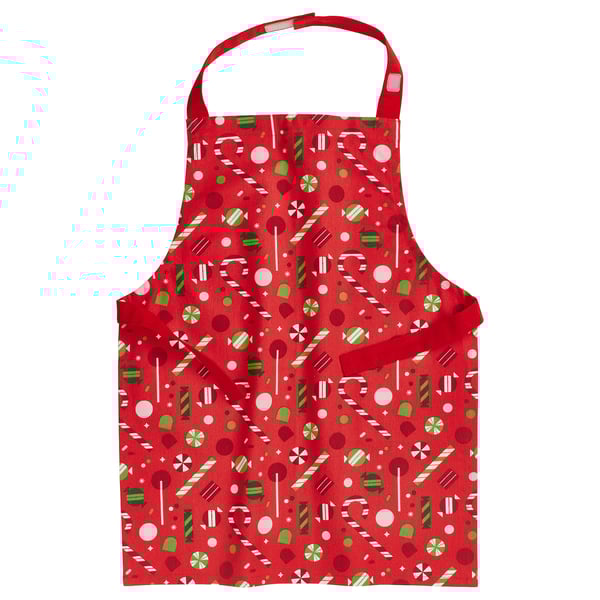 IKEA VINTERFINT Children's apron candy red 4-7