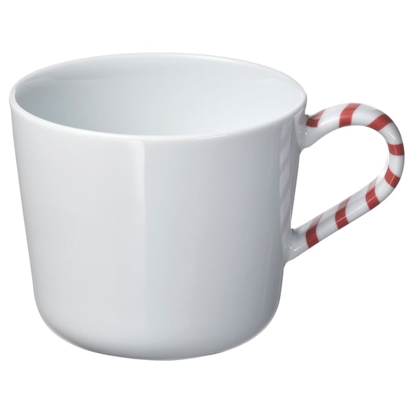 IKEA VINTERFINT Cup white/red 12 oz