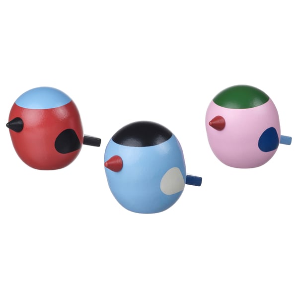 IKEA VINTERFINT Decoration bird mixed colors 2 ¼ "