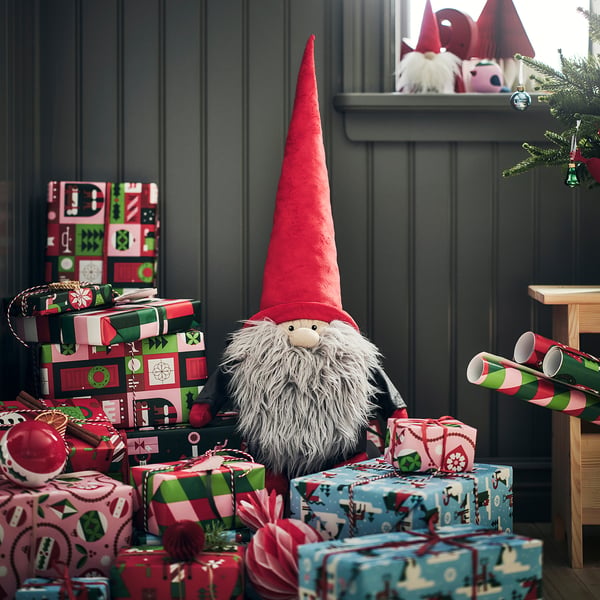 IKEA VINTERFINT Decoration Santa Claus Red 29 1/8 "