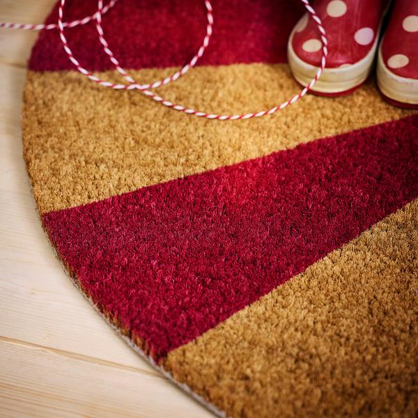 IKEA VINTERFINT Door Mat Stripe Coir/red 1 ' 8 "x2 ' 11 "