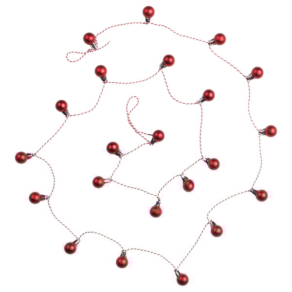IKEA VINTERFINT Garland bauble red 2 ½ yard IKEA VINTERFINT Garland bauble red 2 ½ yard