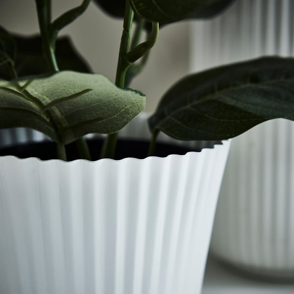 IKEA VINTERFINT Plant Pot White 4 ¾ "