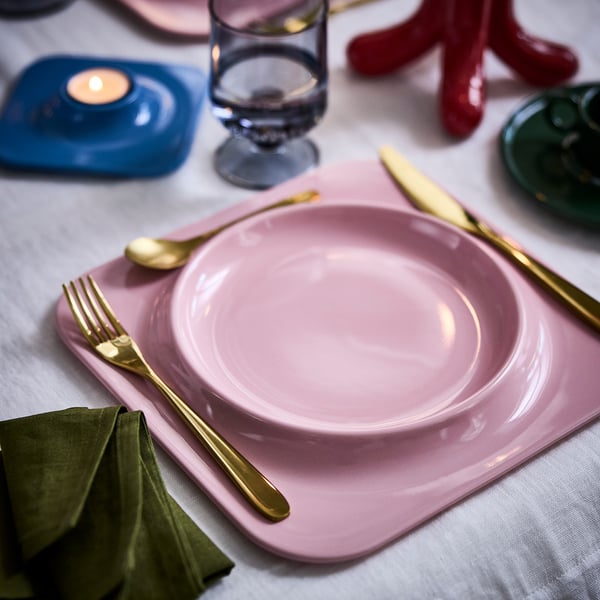 IKEA VINTERFINT Plate Pink 10 ½x10 ½ "
