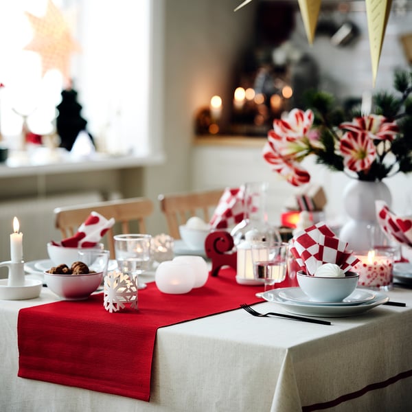 IKEA VINTERFINT Table Runner Red 14x51 "