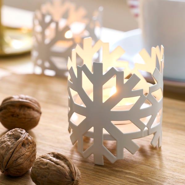 IKEA VINTERFINT Tealight Holder White 3 "