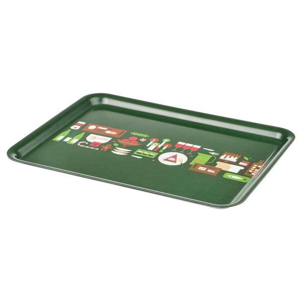 IKEA VINTERFINT Tray green 15x11 "
