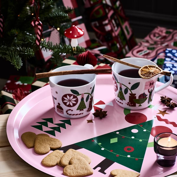 IKEA VINTERFINT Tray Pink 17 "