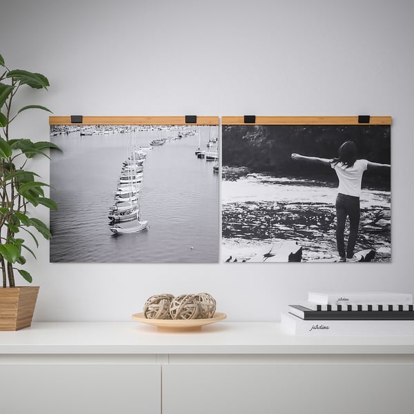 IKEA VISBÄCK Poster Hanger Bamboo 24 "