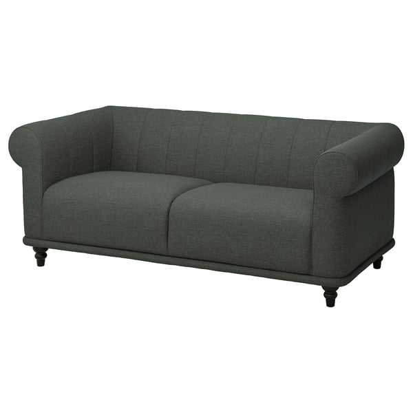 IKEA VISKAFORS Loveseat Lejde gray/green/brown