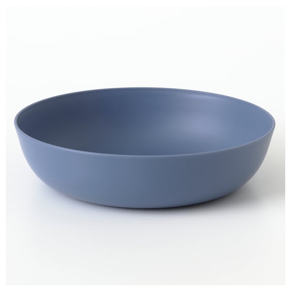 IKEA VITABBORRE Deep Plate/bowl Blue 7 ¾ "