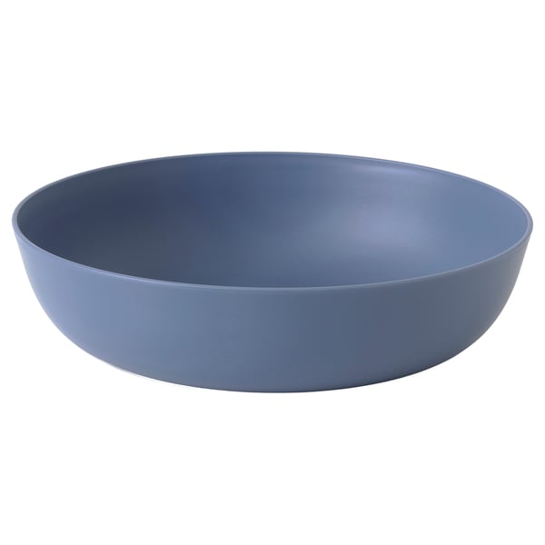IKEA VITABBORRE Deep plate/bowl blue 7 ¾ "