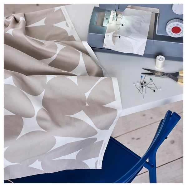 IKEA VITFRYLE Pre-cut Fabric Beige 59x118 "