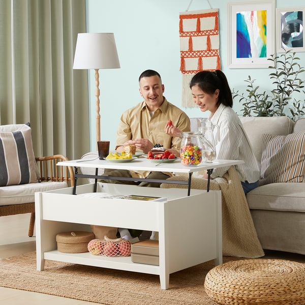 IKEA VITTERYD Adjustable Coffee Table White 38 1/4 "