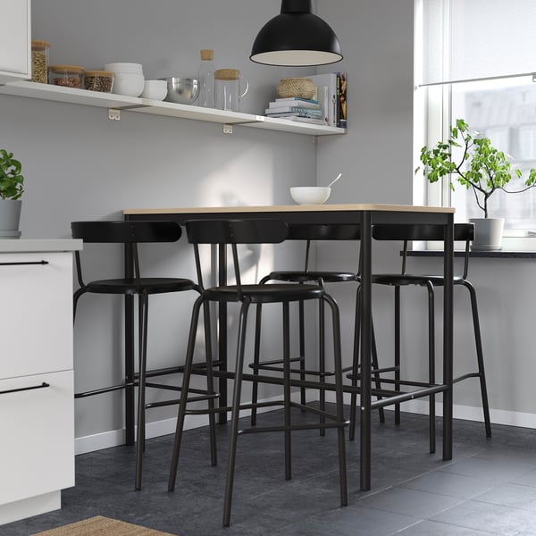 IKEA YNGVAR Bar Stool Anthracite 29 1/2 "
