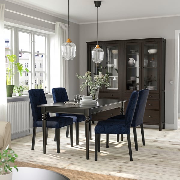 IKEA INGATORP Extendable Table Black 61/84 5/8x34 1/4 "