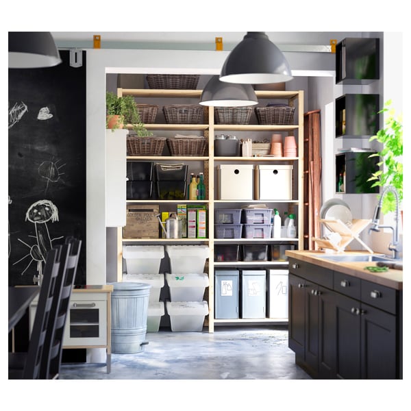 IKEA IVAR 2 Section Shelving Unit Pine 68 1/2x19 5/8x89 "