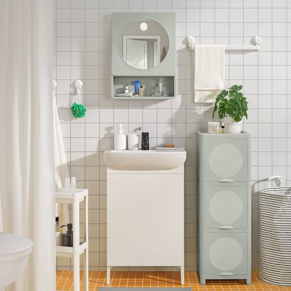 IKEA IVÖSJÖN Mirror Cabinet With 1 Door Green 17 3/8x5 7/8x23 1/4 "