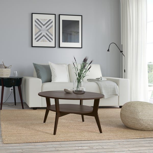 IKEA JAKOBSFORS Coffee Table Dark Brown Stained Oak Veneer 31 1/2 "