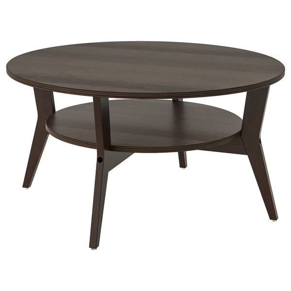 IKEA JAKOBSFORS Coffee table dark brown stained oak veneer 31 1/2 "