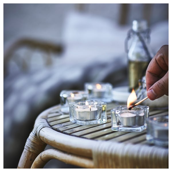 IKEA JÄMLIK Scented Tealight Vanilla/light Beige 3.5 Hr