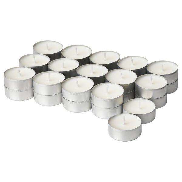 IKEA JÄMLIK Scented tealight Vanilla/light beige 3.5 hr