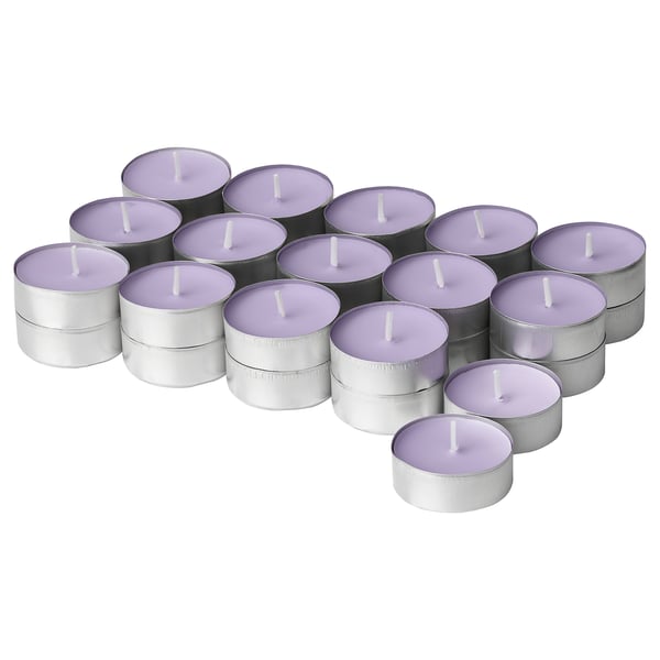 IKEA JÄMNMOD Scented tealight Sweet pea/purple 3.5 hr