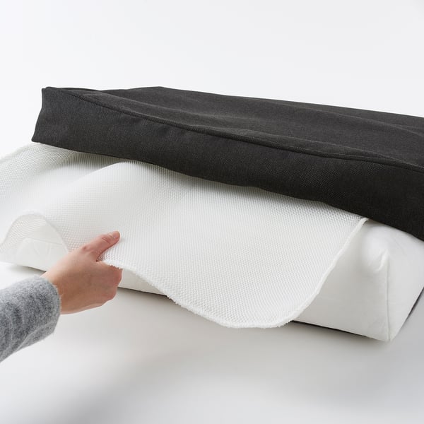 IKEA JÄRPÖN/DUVHOLMEN Seat Pad Outdoor Anthracite 24 3/8x24 3/8 "