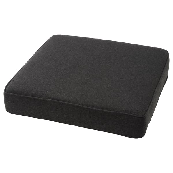IKEA JÄRPÖN/DUVHOLMEN Seat pad outdoor anthracite 24 3/8x24 3/8 "