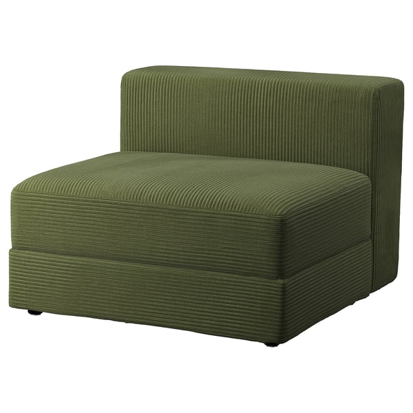 IKEA JÄTTEBO 1.5-seat module with storage Samsala dark yellow-green