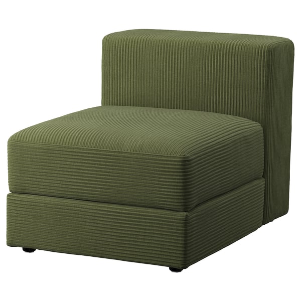 IKEA JÄTTEBO 1-seat module with storage Samsala dark yellow-green