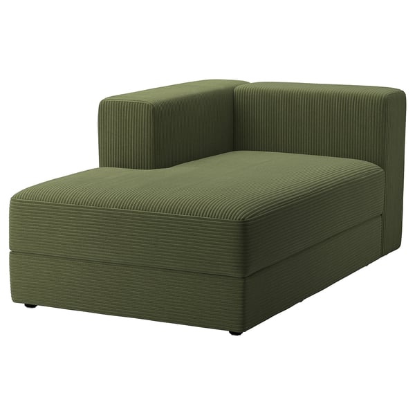 IKEA JÄTTEBO Chaise module left with armrest/Samsala dark yellow-green
