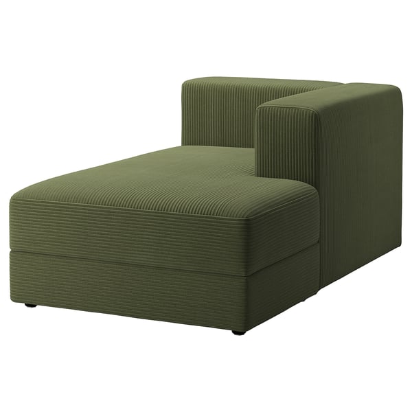 IKEA JÄTTEBO Chaise module right with armrest/Samsala dark yellow-green