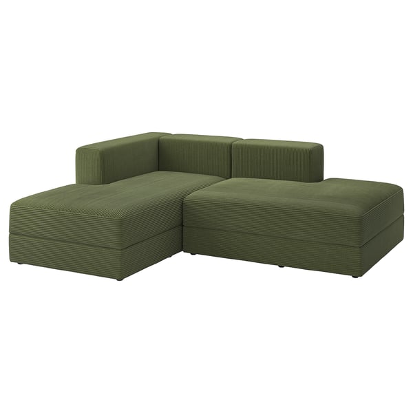 IKEA JÄTTEBO Chaise modules Samsala dark yellow-green