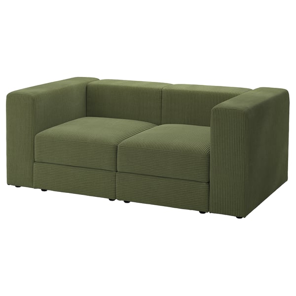 IKEA JÄTTEBO Modular loveseat Samsala dark yellow-green