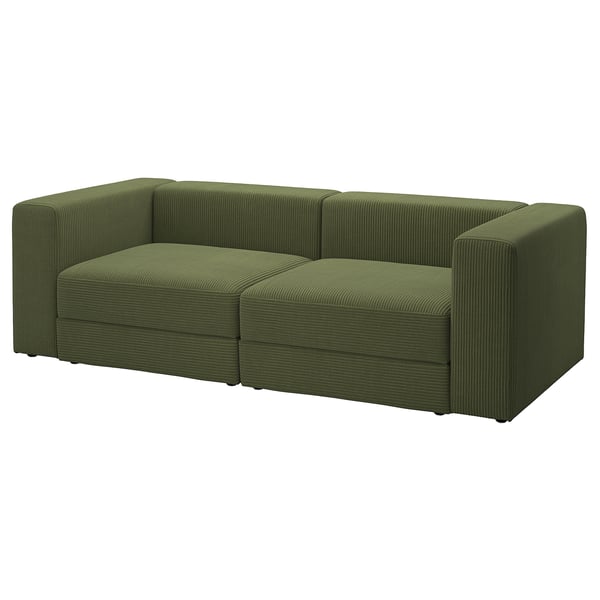 IKEA JÄTTEBO Sectional 3-seat Samsala dark yellow-green