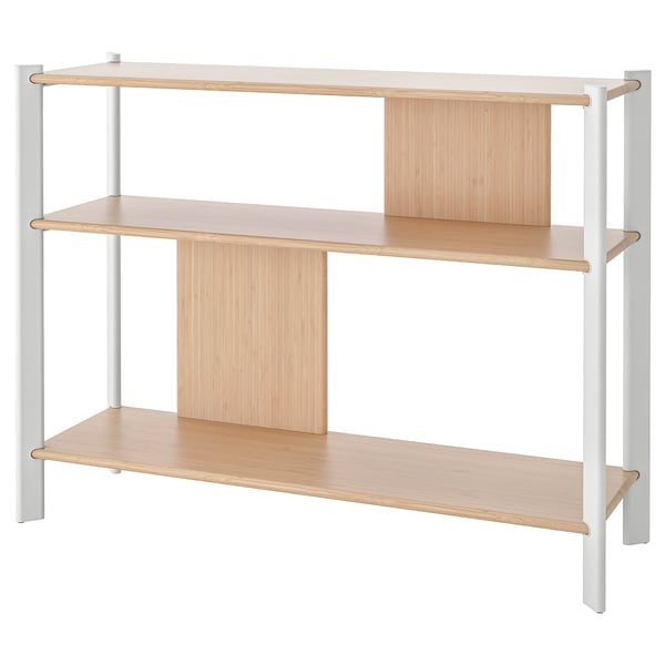 IKEA JÄTTESTA Side table white/light bamboo 37 3/8x11 3/4 "