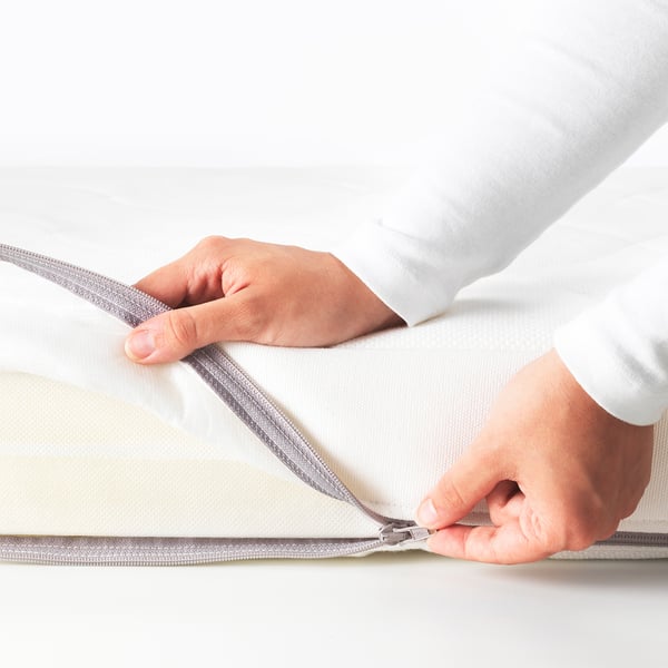 IKEA JÄTTETRÖTT Pocket Spring Mattress For Crib White 27 1/2x52 "