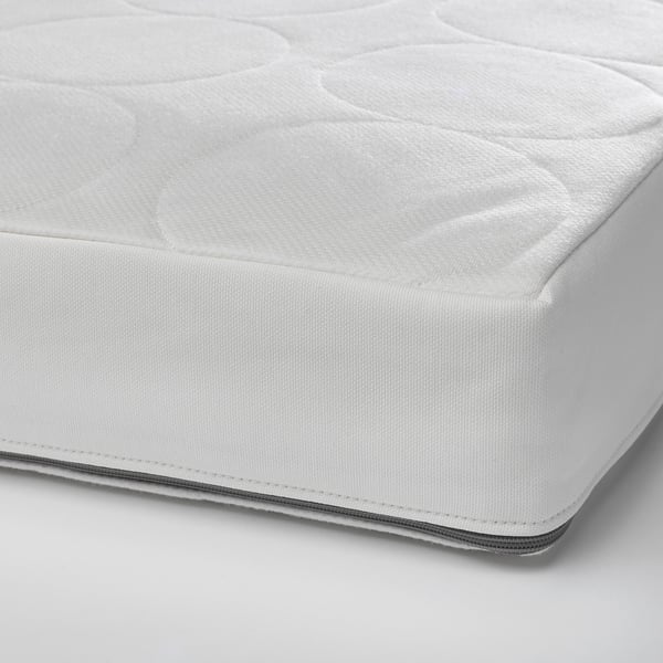 IKEA JÄTTETRÖTT Pocket spring mattress for crib white 27 1/2x52 "