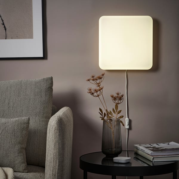 IKEA JETSTRÖM LED Wall Light Panel Smart Dimmable/color And White Spectrum 12x12 "