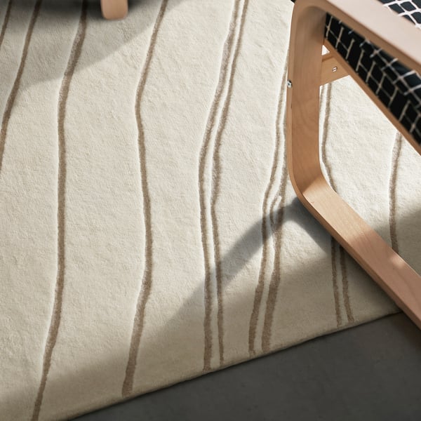 IKEA JULGRANSGRÄS Rug High Pile White/handmade 7 ' 10 "x9 ' 10 "