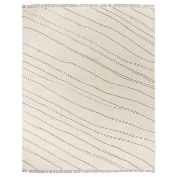 IKEA JULGRANSGRÄS Rug high pile white/handmade 7 ' 10 "x9 ' 10 "