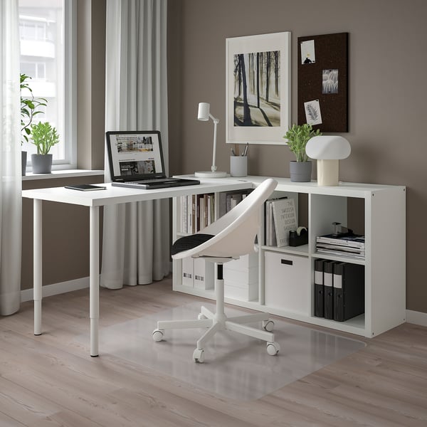 IKEA KALLAX / LAGKAPTEN Workstation White 30 1/8x62 5/8x57 5/8 "