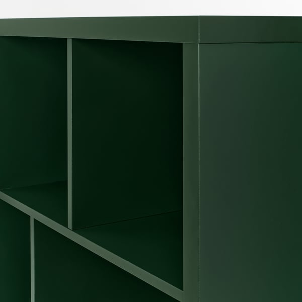 IKEA KALLAX Shelving Unit With Underframe Dark Green/black 57 5/8x15 3/8x37 "