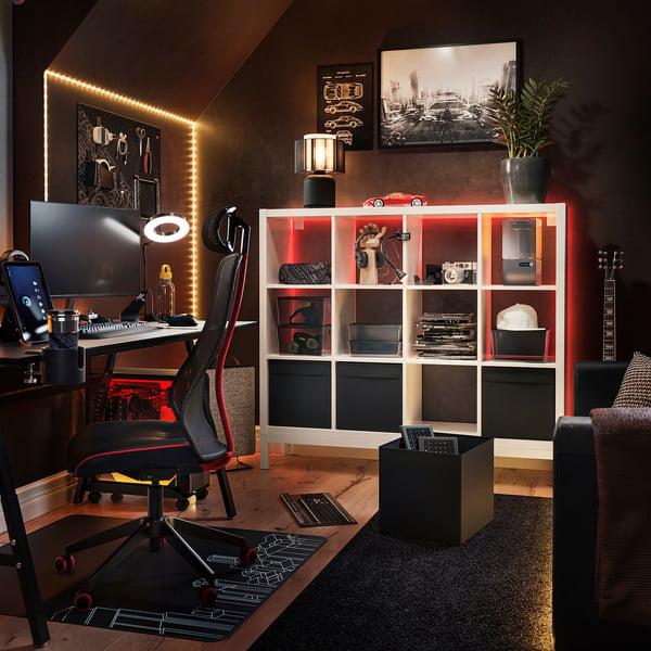 IKEA KALLAX Shelving Unit With Underframe White/white 57 7/8x50 3/4 "