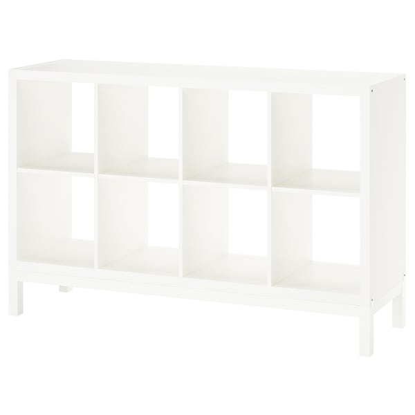 IKEA KALLAX Shelving unit with underframe white/white 57 7/8x37 "
